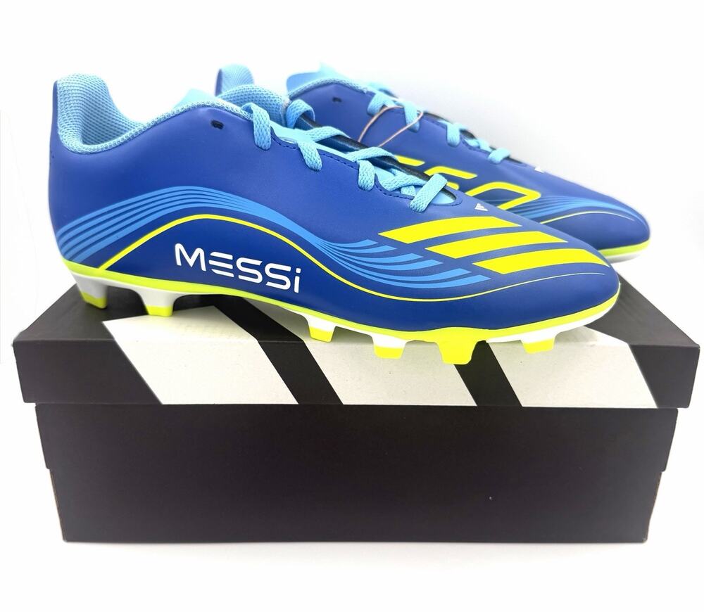 Adidas F50 MESSI PRO FG Size 6 Youth Firm Ground Soccer Cleats Blue JP7458 NWT